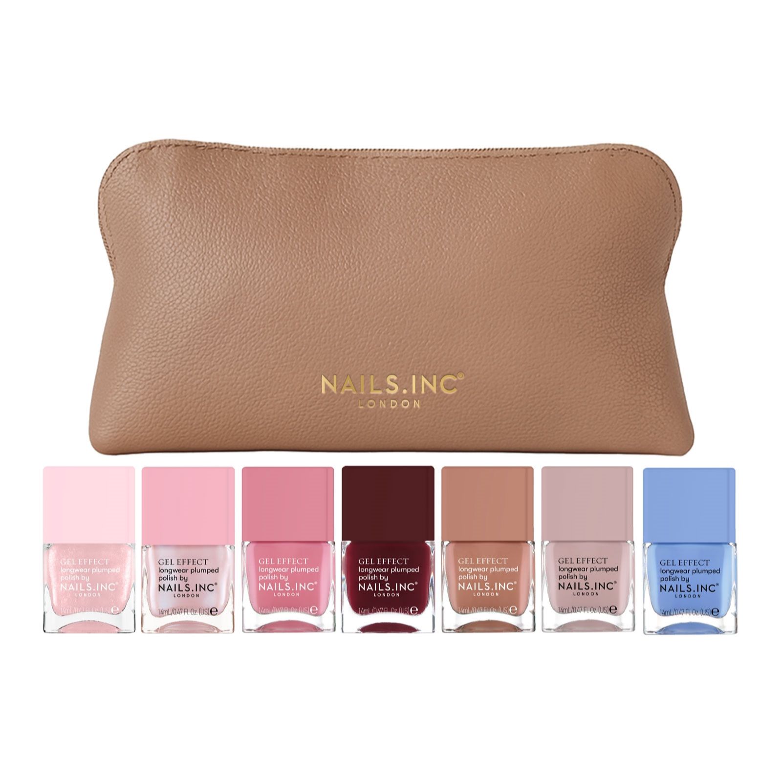 Nails Inc 7 Piece Gel Effect Collection With Bag
