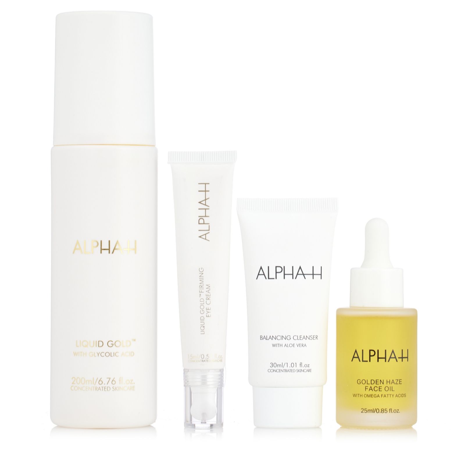 Alpha-H 4 Piece Liquid Gold Skincare Collection - QVC UK