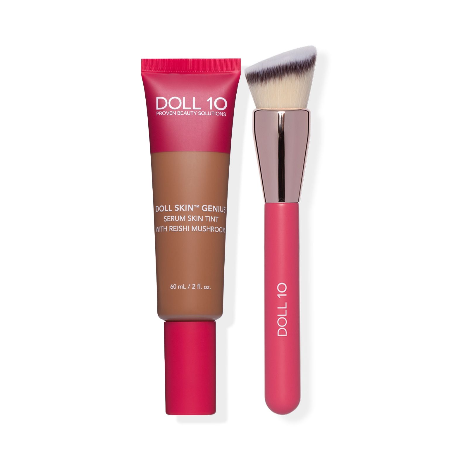 Doll 10 Supersize Reishi Mushroom Foundation with Buffing Brush