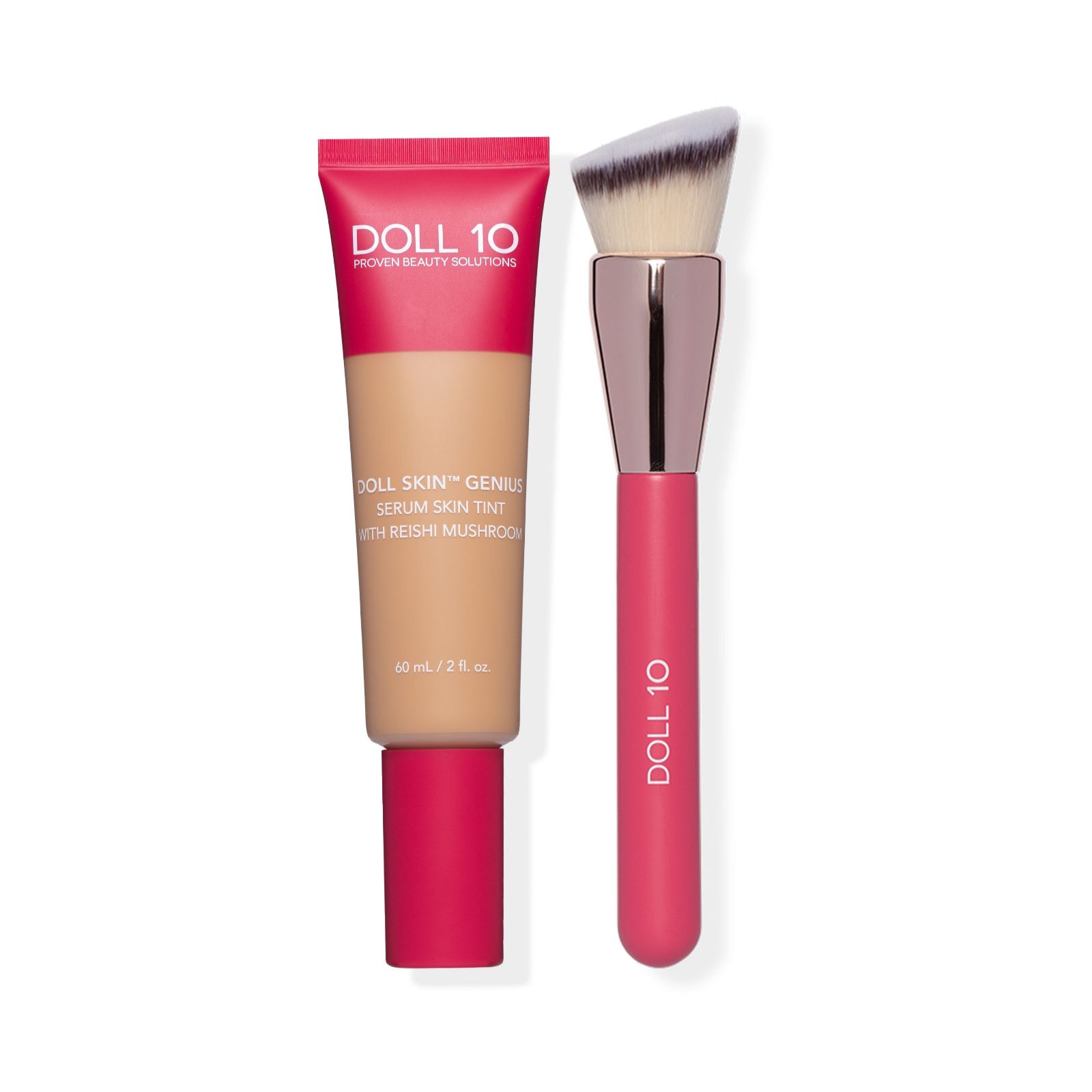 Doll 10 Supersize Reishi Mushroom Foundation with Buffing Brush