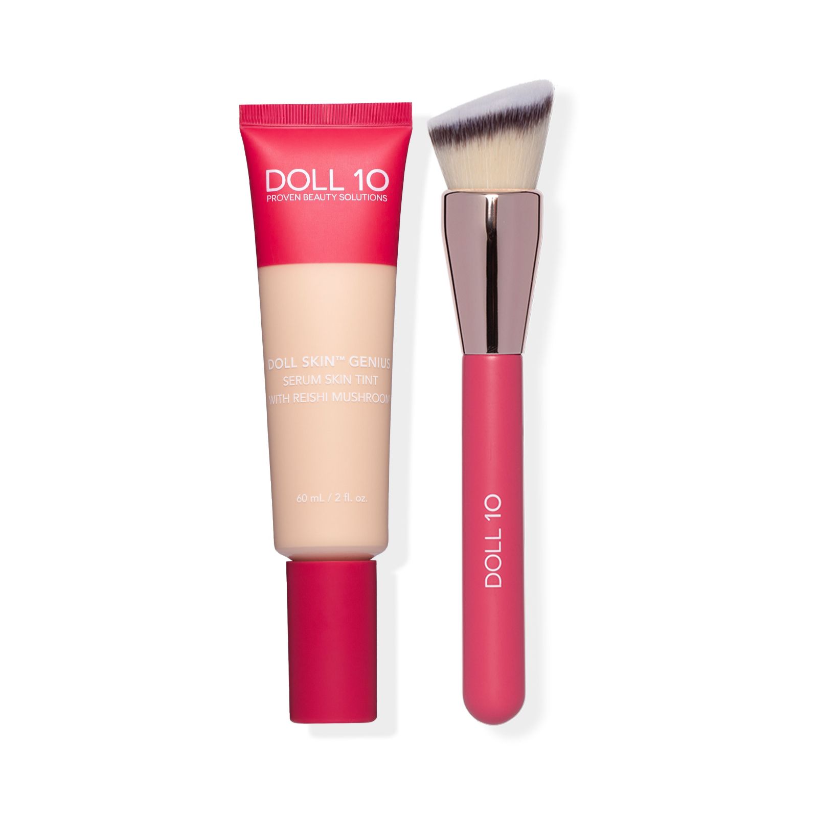 Doll 10 Supersize Reishi Mushroom Foundation with Buffing Brush