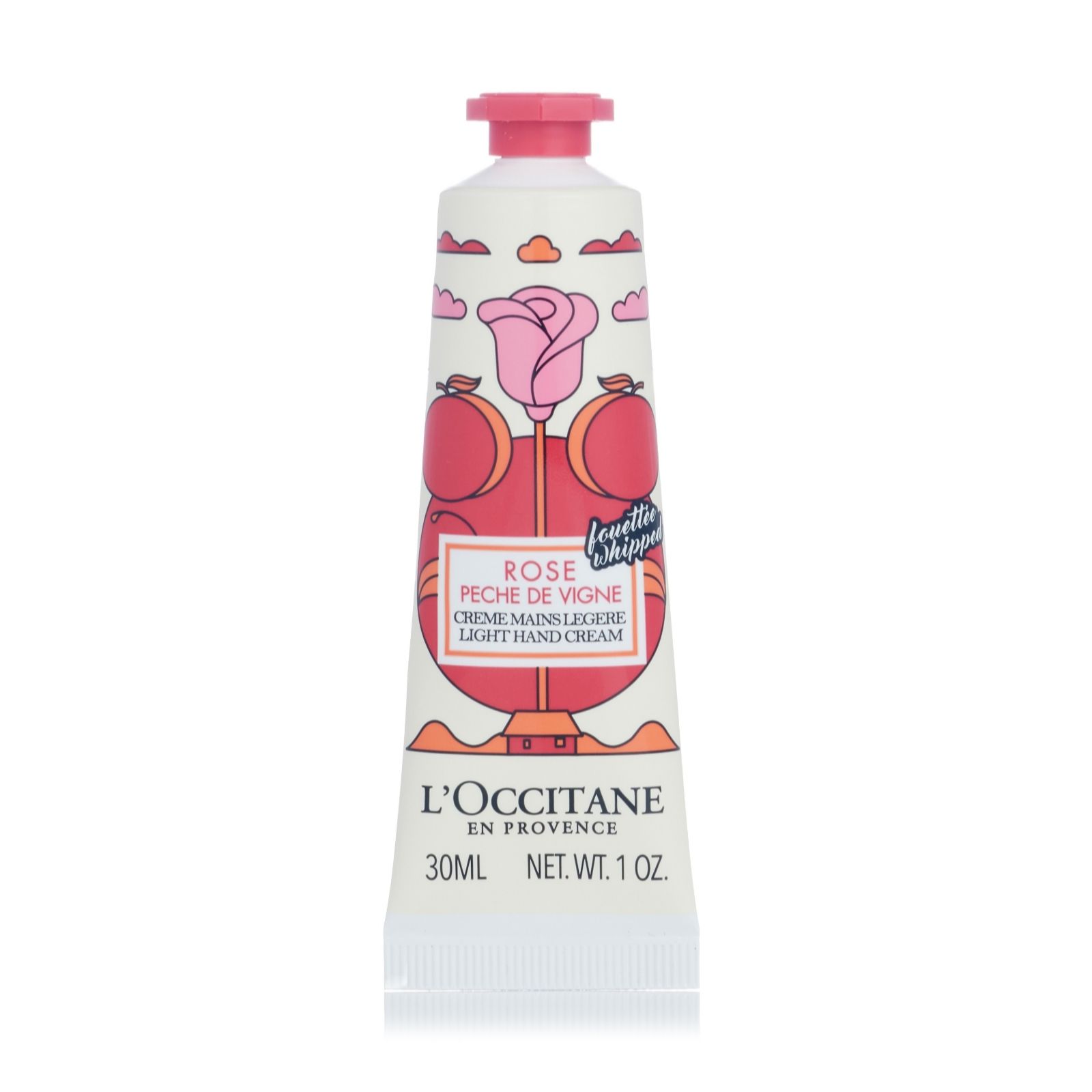L'Occitane Rose Vine Peach Light Hand Cream 30ml - QVC UK