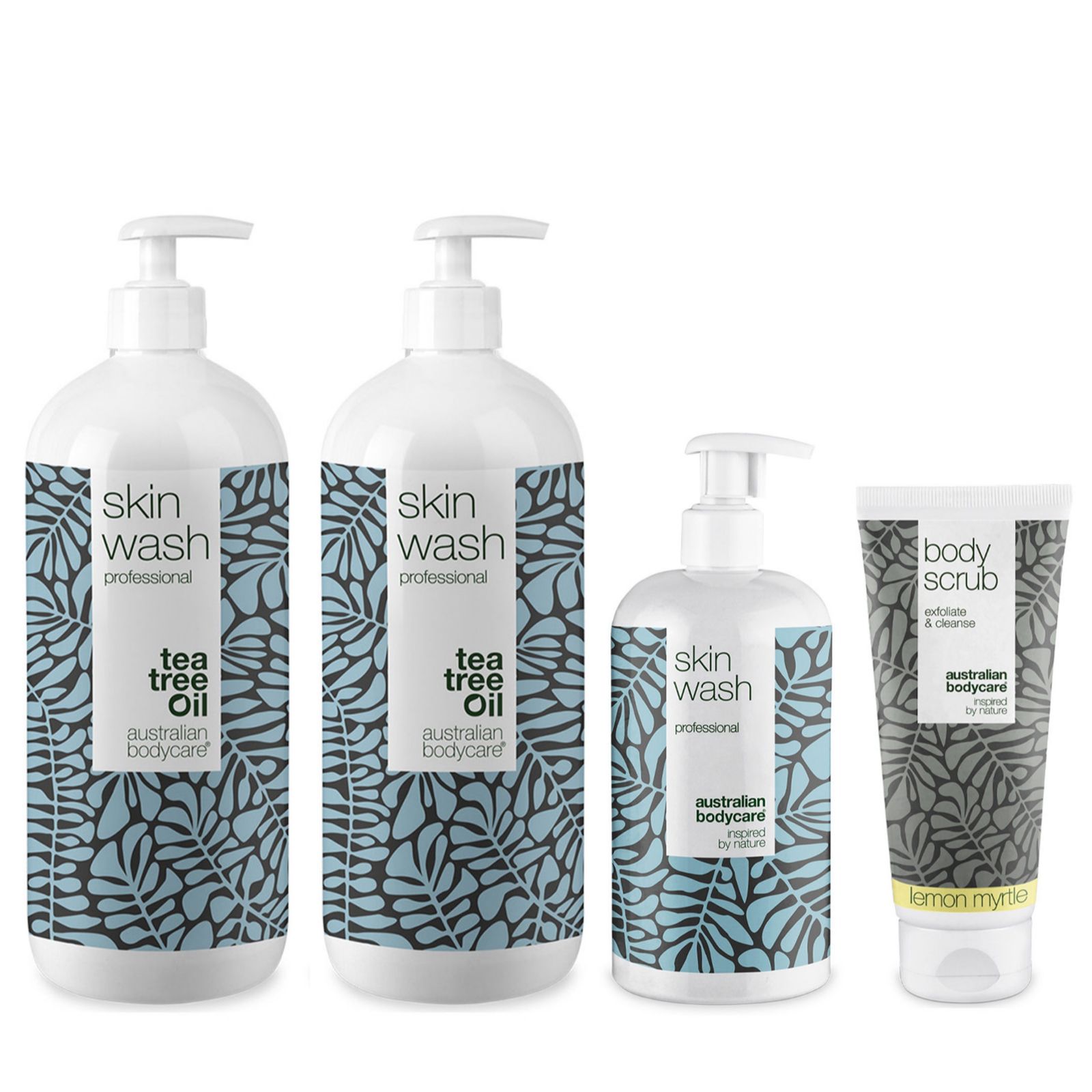 Australian Bodycare 4 Piece Summer Skin Wash & Body Scrub Set