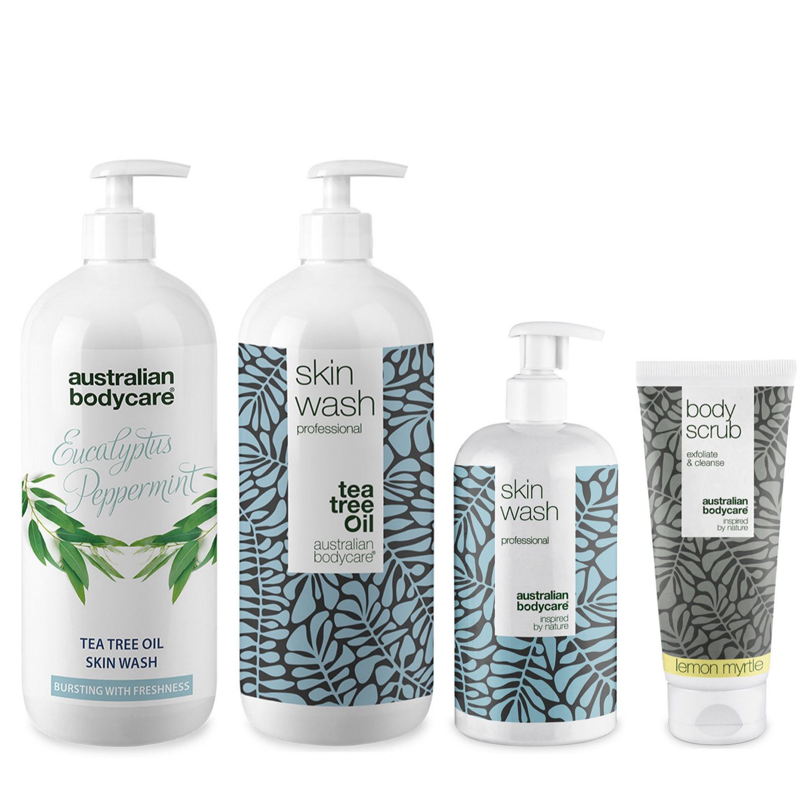 Australian Bodycare 4 Piece Summer Skin Wash & Body Scrub Set