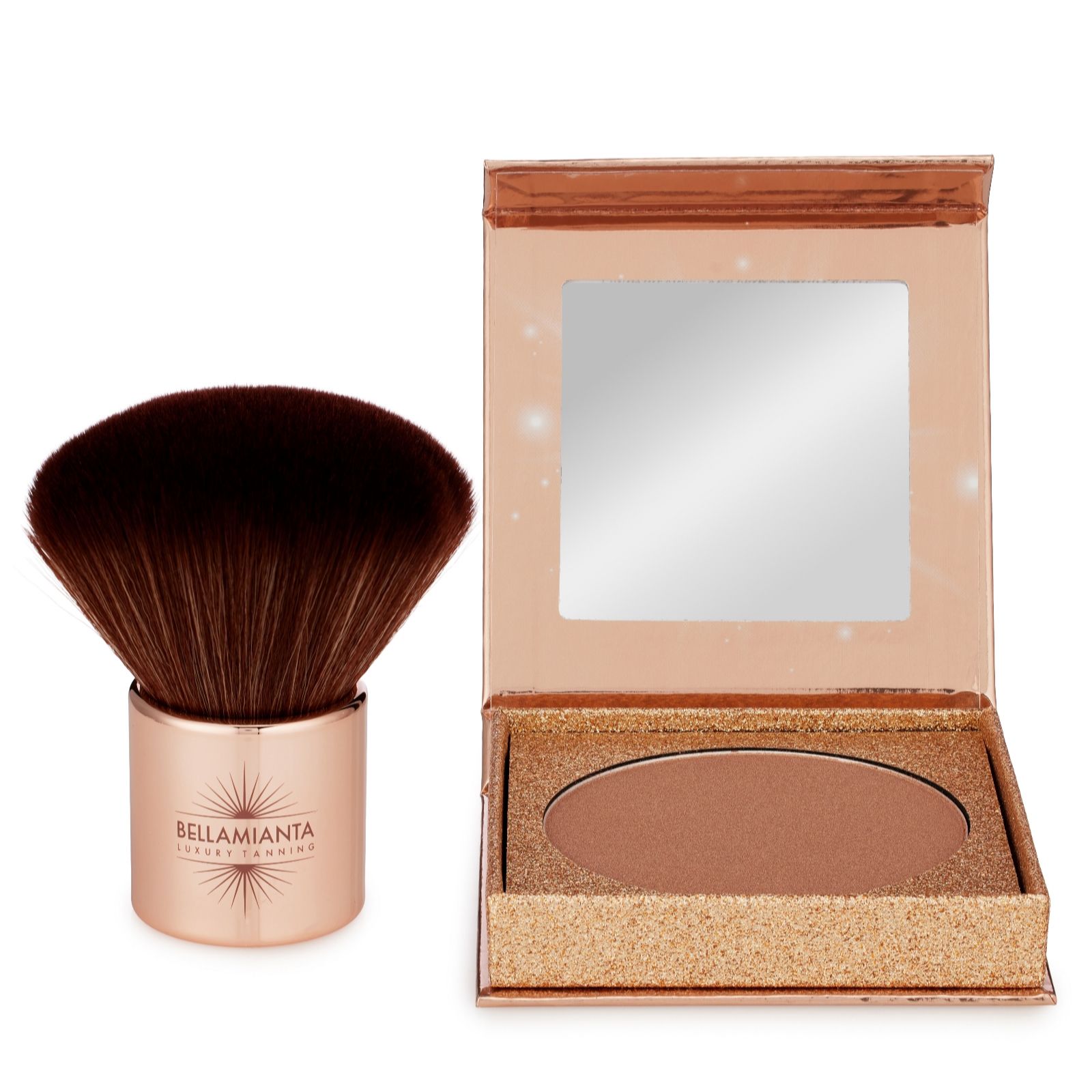 Bellamianta Illuminating Bronzing Powder & Kabuki Brush