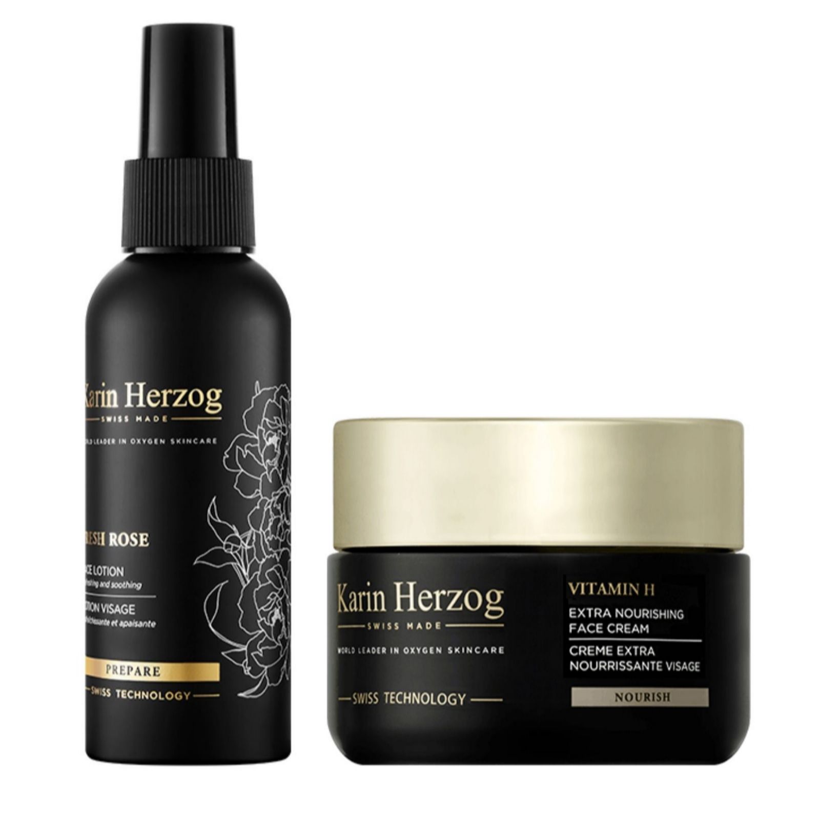 Karin Herzog Vitamin H nourishing cream & Fresh Rose Lotion mist