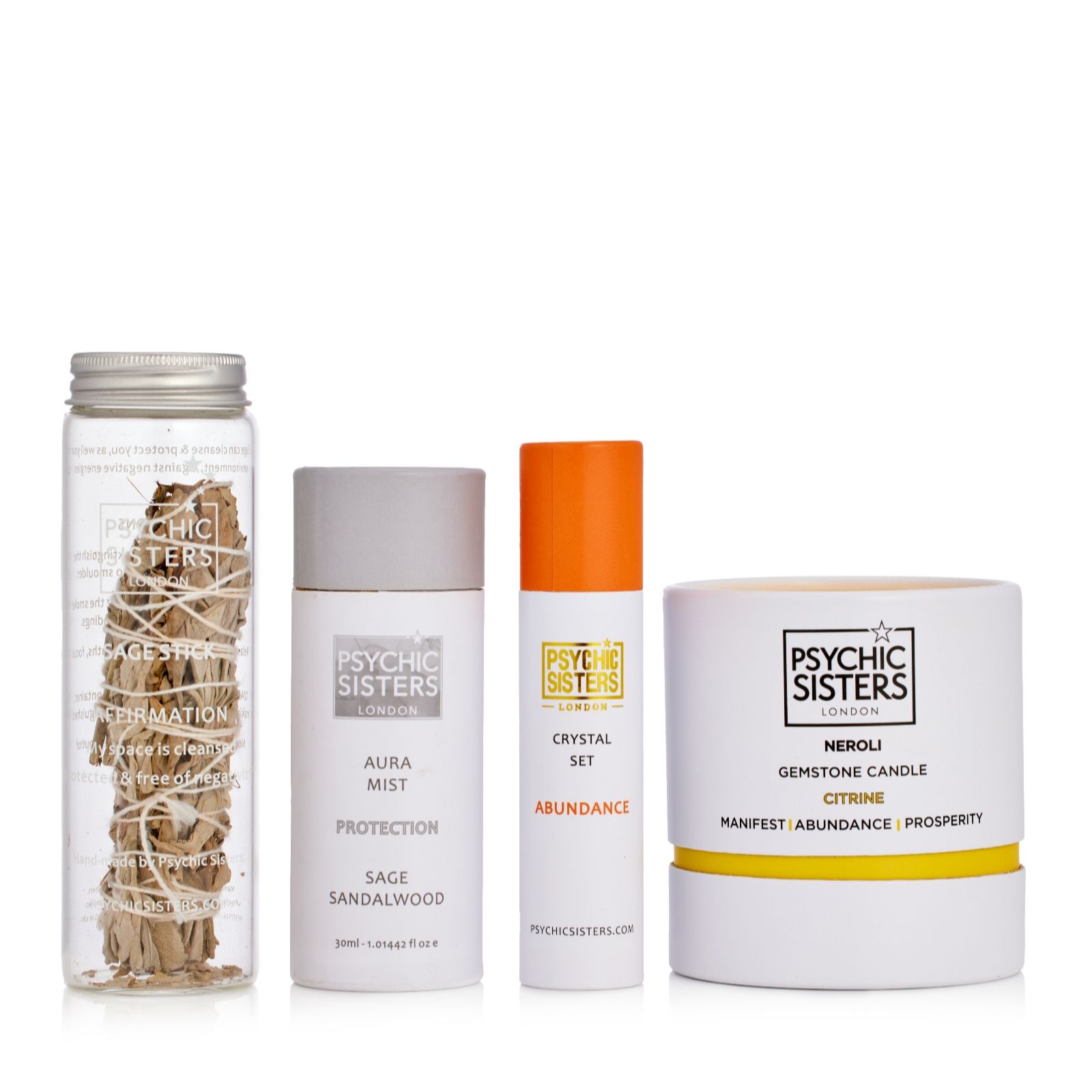 Psychic Sisters Abundance and Wellbeing 4 Piece Bundle