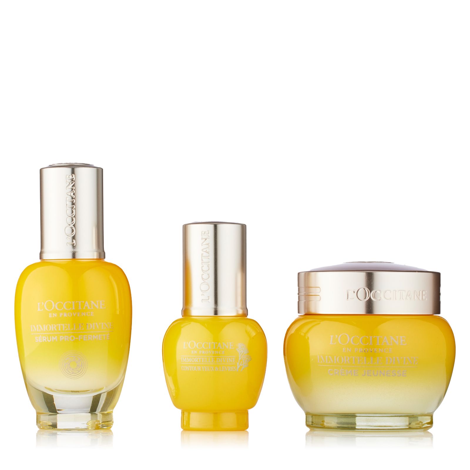 L'Occitane 3 Piece Immortelle Divine Skincare Collection