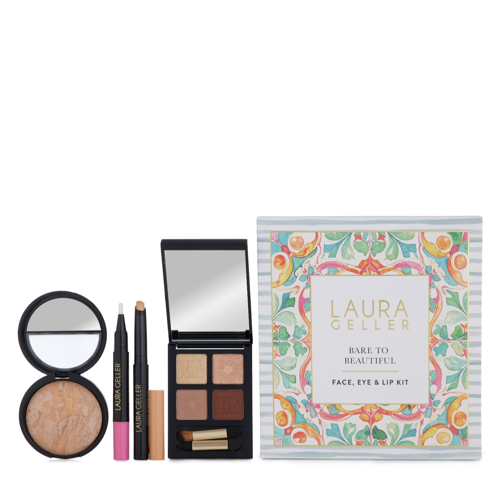 Laura Geller 4 Piece Bare to Beautiful Face, Lip & Eye Collection
