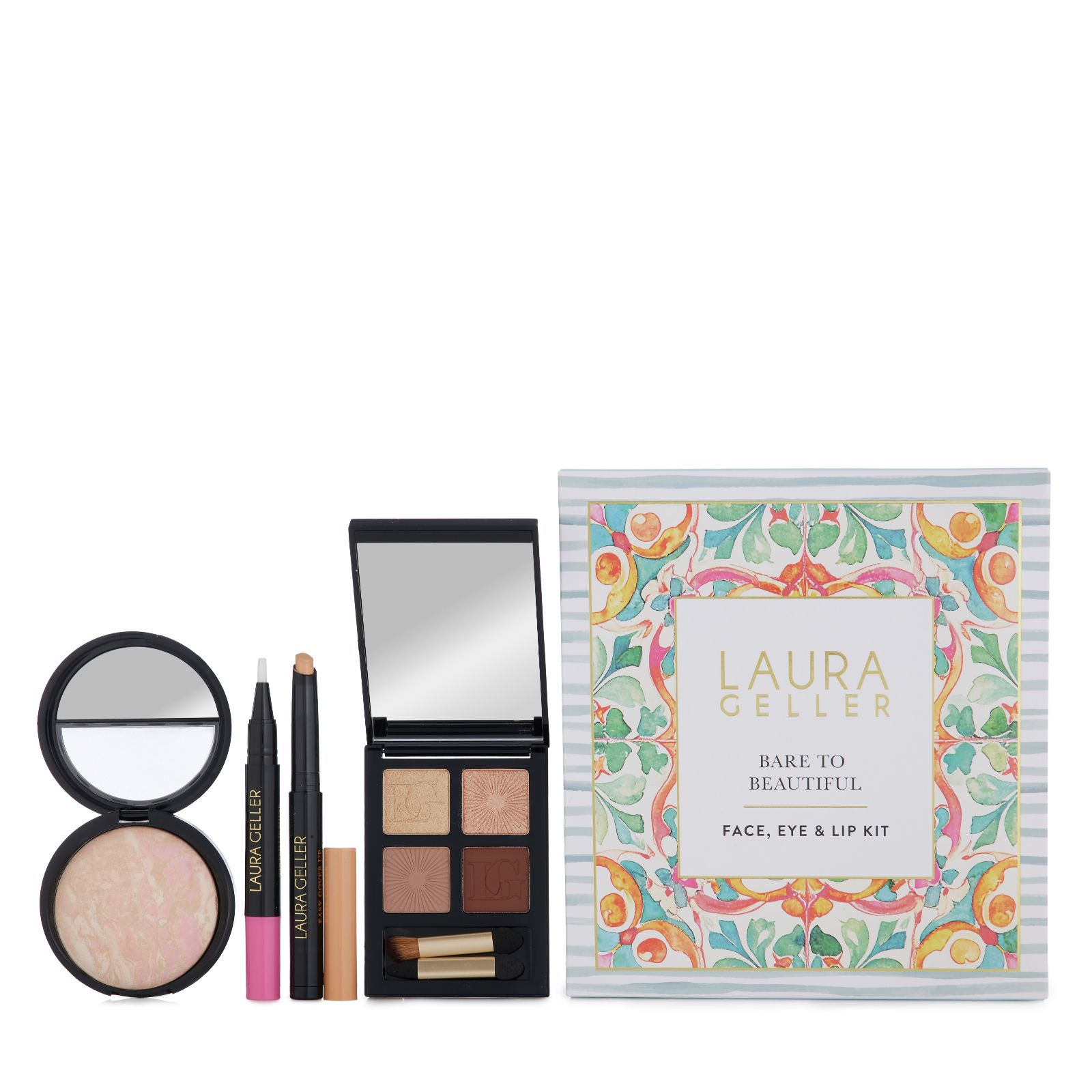 Laura Geller 4 Piece Bare to Beautiful Face, Lip & Eye Collection