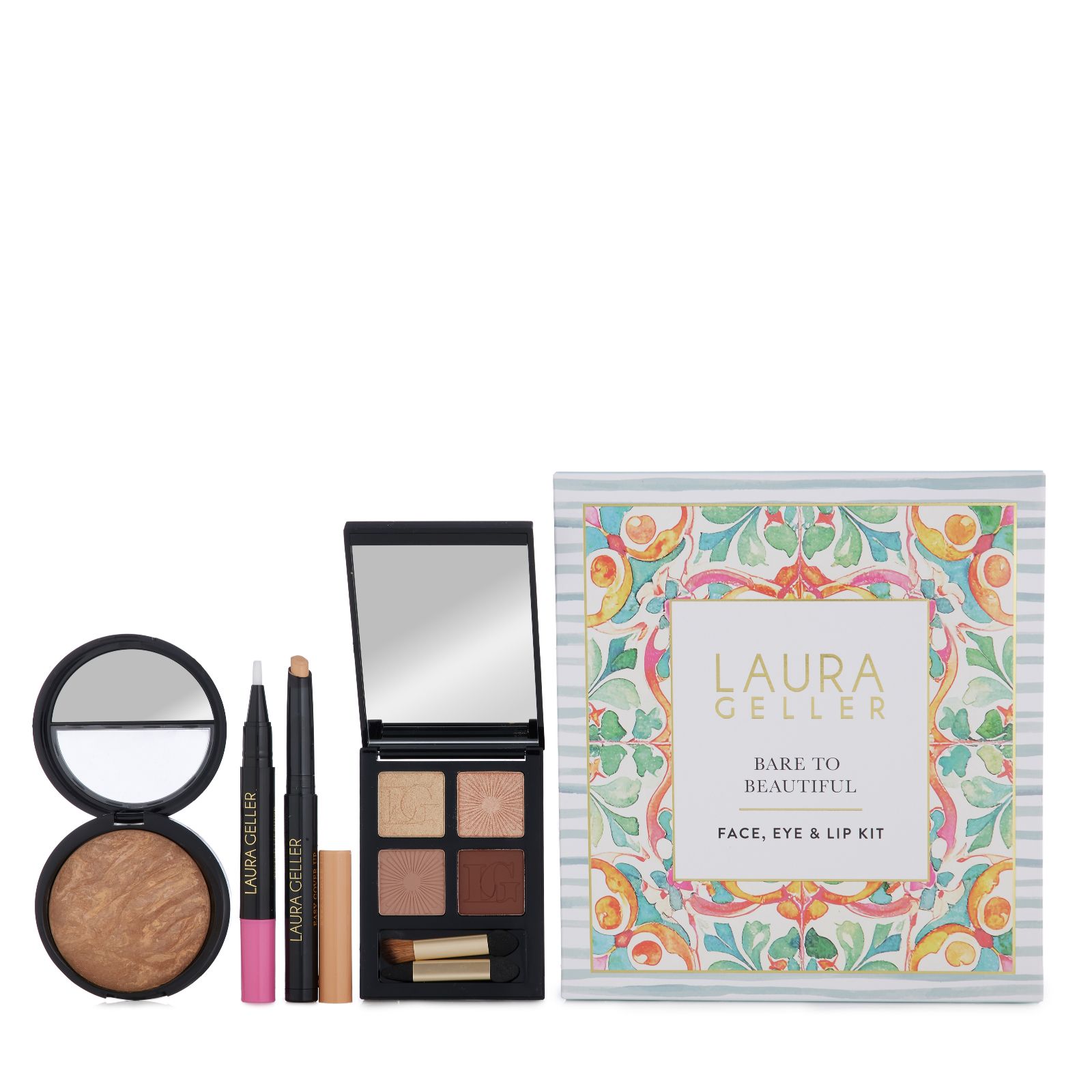 Laura Geller 4 Piece Bare to Beautiful Face, Lip & Eye Collection