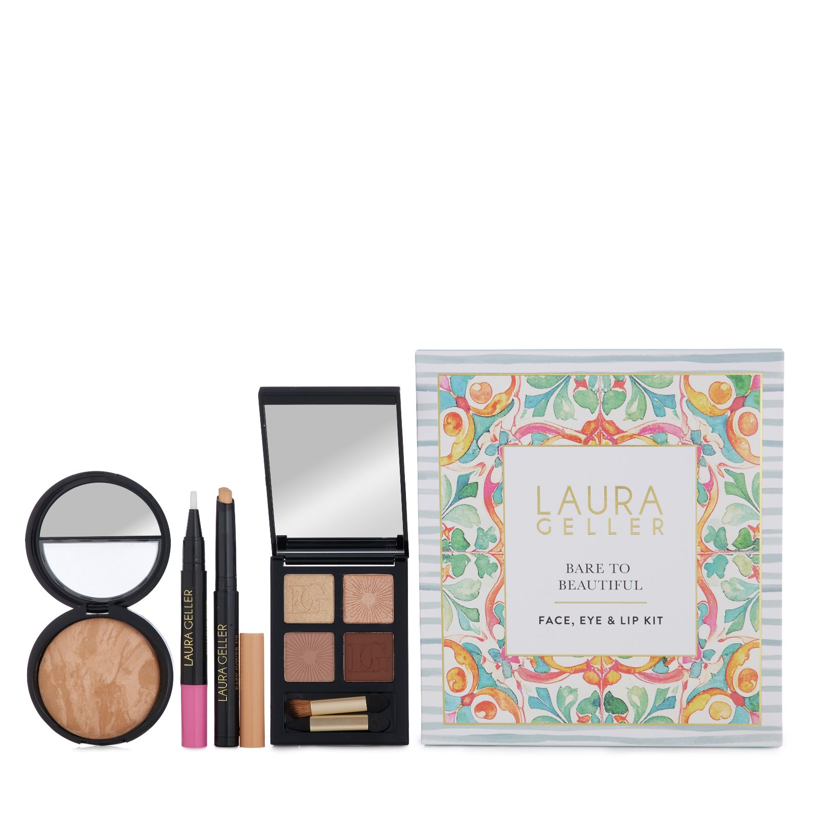 Laura Geller 4 Piece Bare to Beautiful Face, Lip & Eye Collection