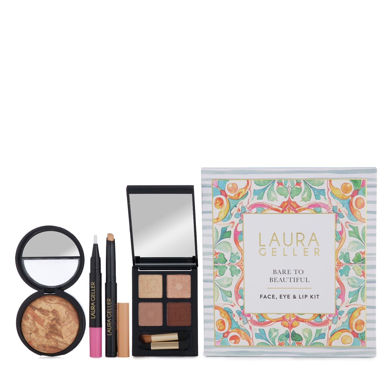 Laura Geller 4 Piece Bare to Beautiful Face, Lip & Eye Collection