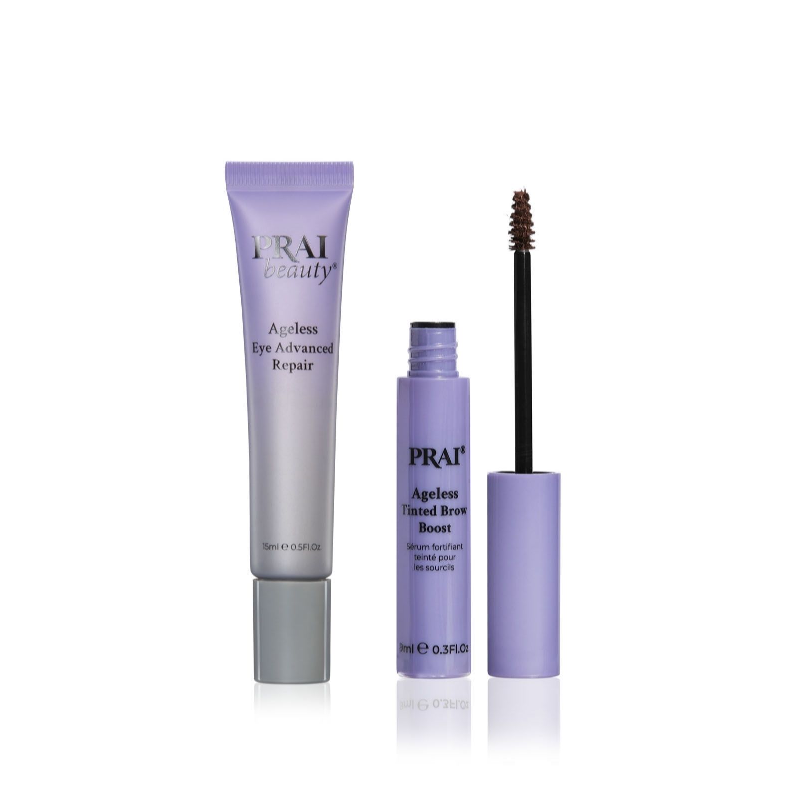 Prai Ageless Eye Advanced Repair Serum & Tinted Brown Boost