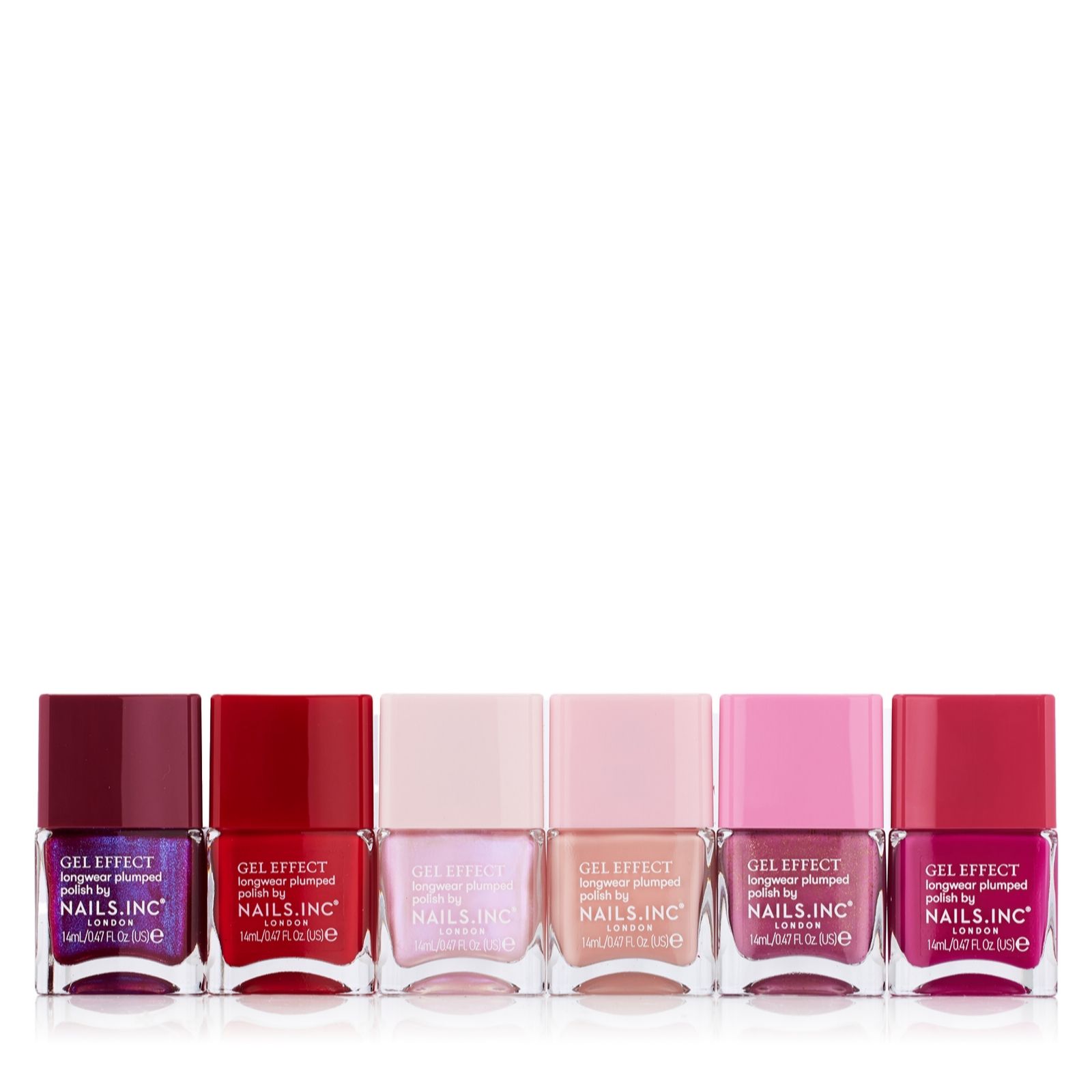 Nails Inc Peptide Plump & Glow 6 Piece Gel Effect Collection