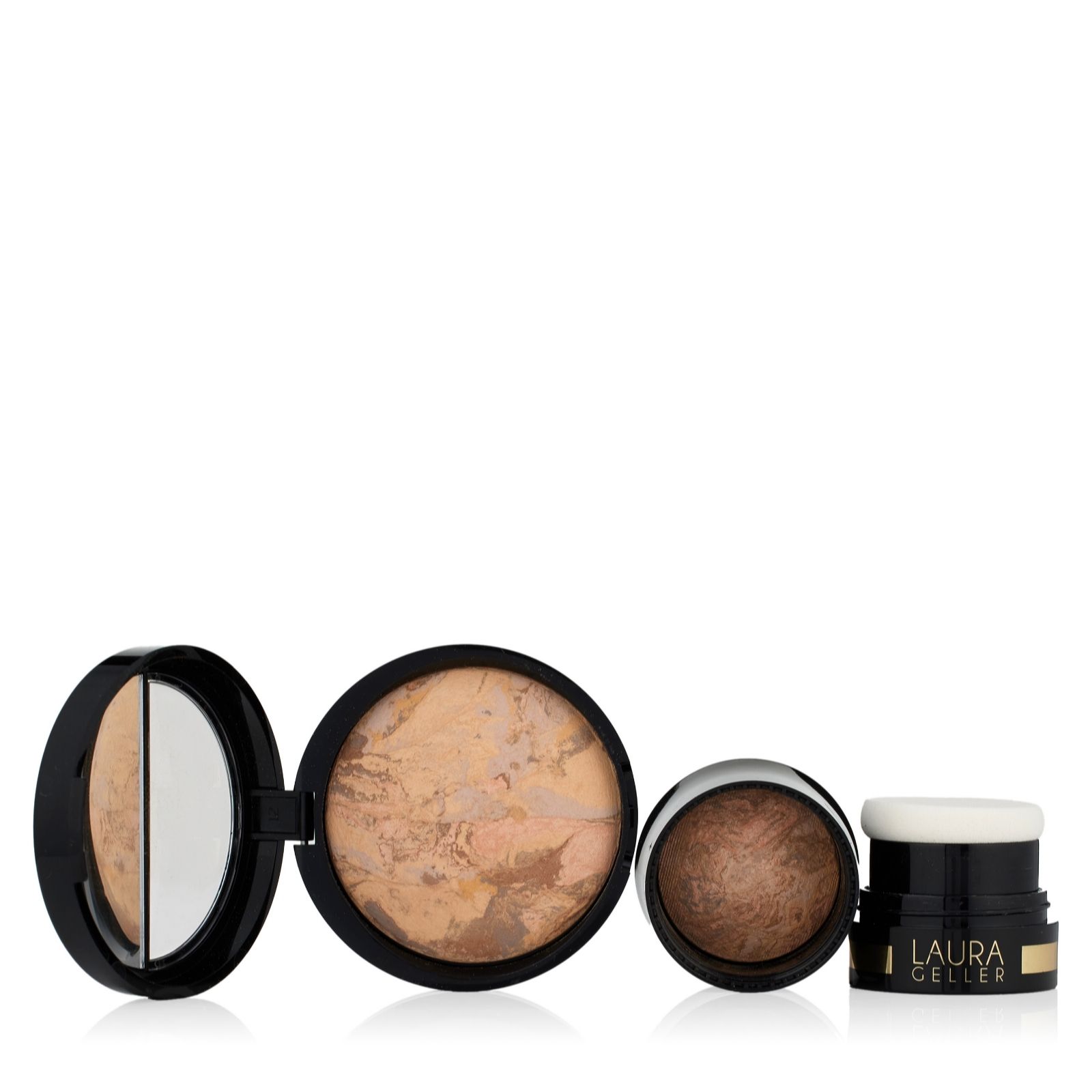 Laura Geller Balance-n-Glow Baked Foundation Home & Away Duo