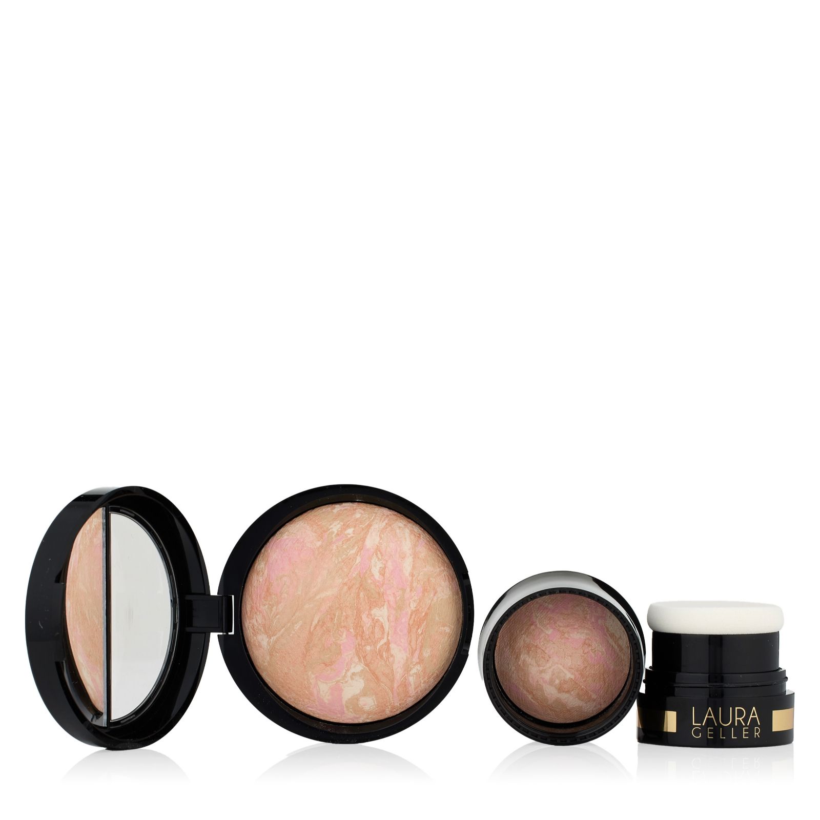Laura Geller Balance-n-Glow Baked Foundation Home & Away Duo