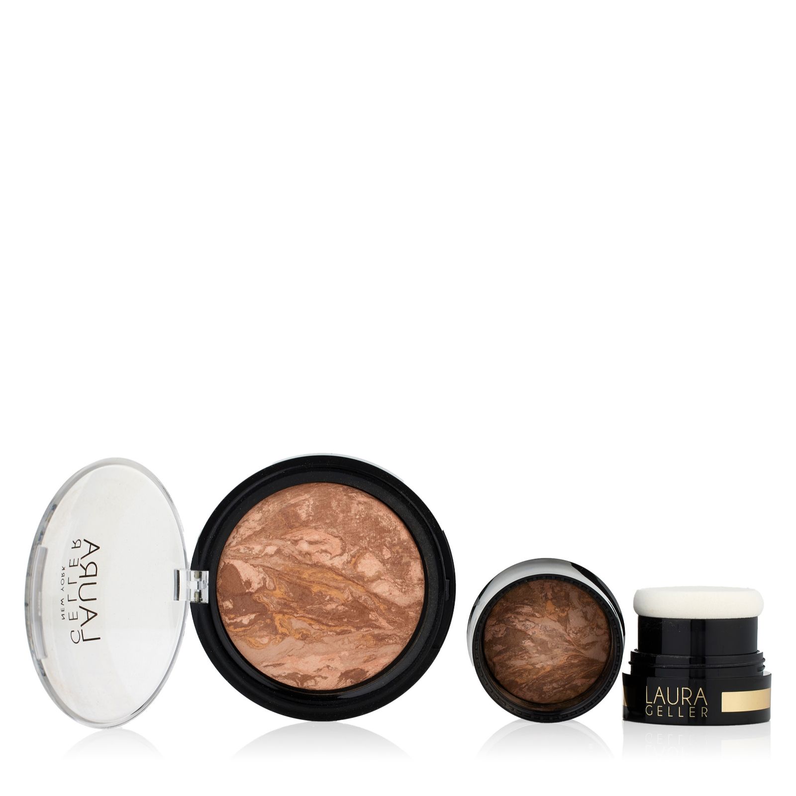 Laura Geller Balance-n-Glow Baked Foundation Home & Away Duo