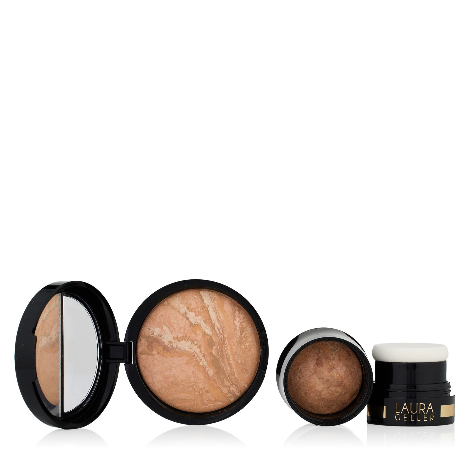 Laura Geller Balance-n-Glow Baked Foundation Home & Away Duo
