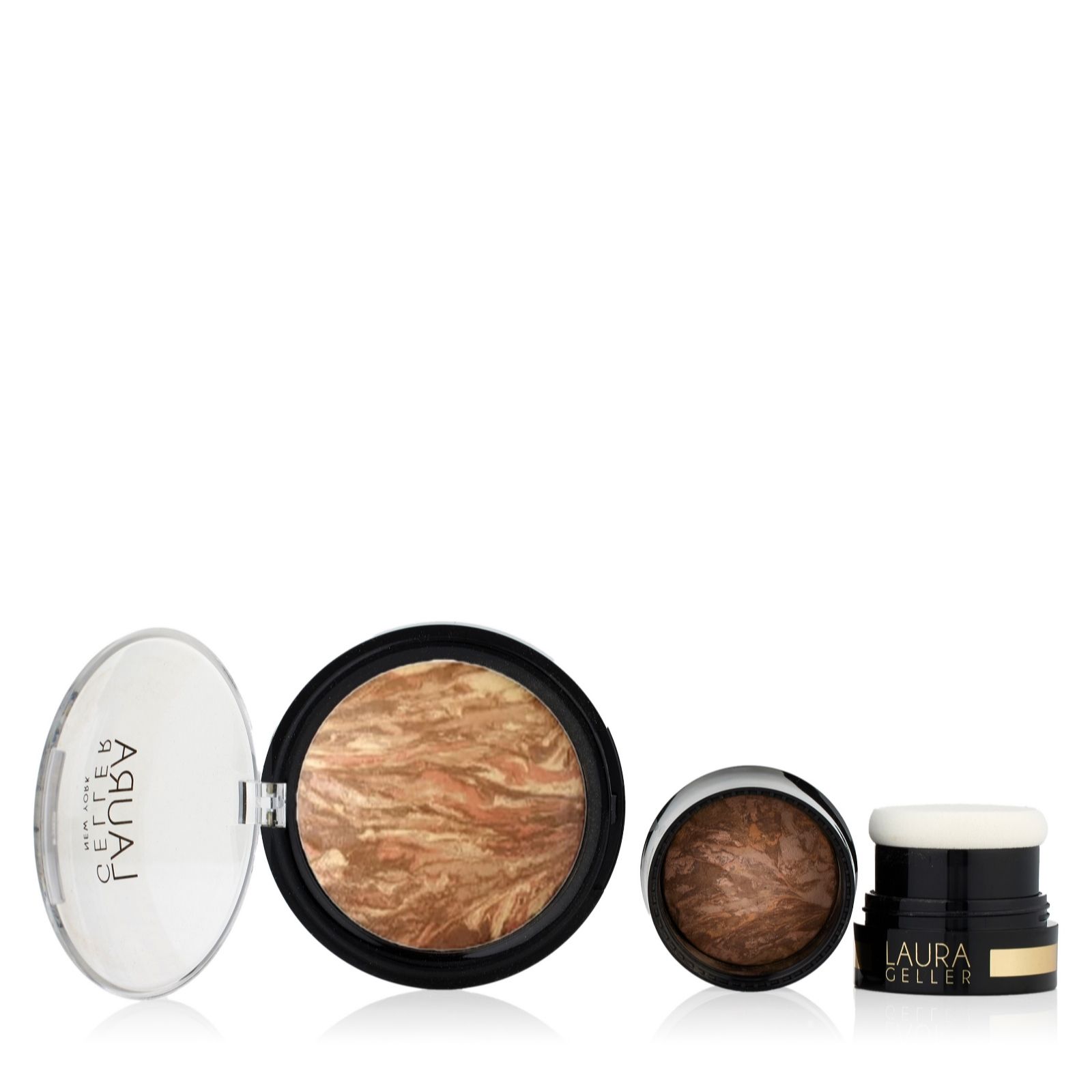 Laura Geller Balance-n-Glow Baked Foundation Home & Away Duo