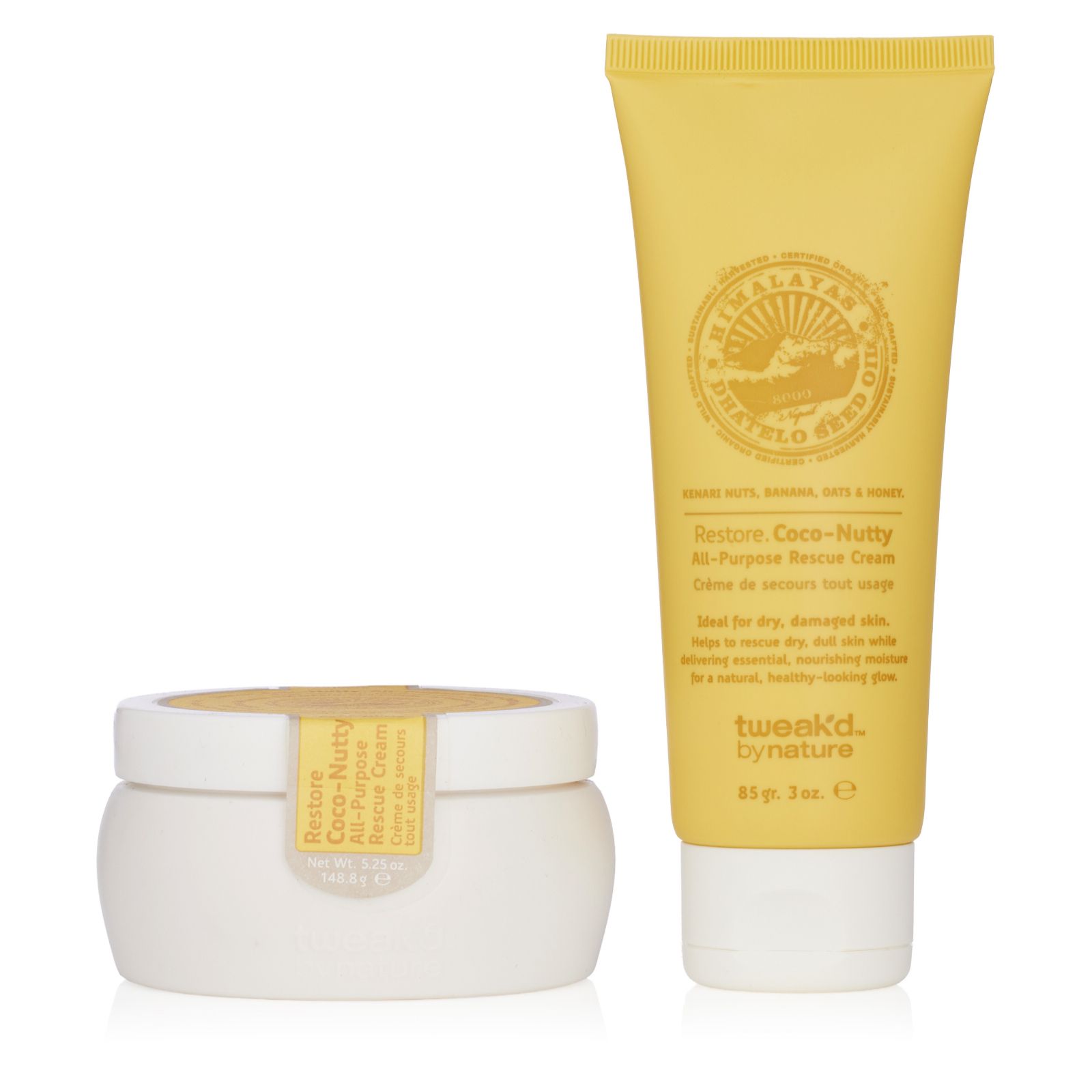 Tweak'd by Nature All-Purpose Rescue Cream Home & Away Duo