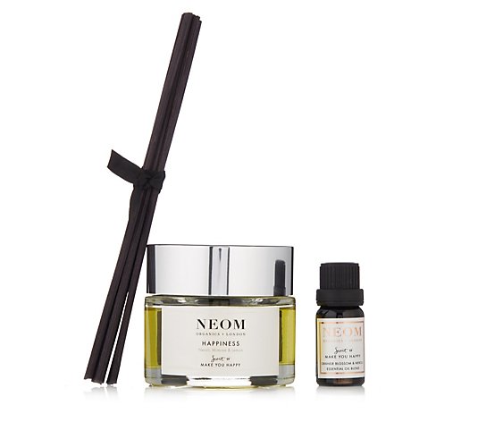 Neom Reed Diffuser & Premium Essential Oil Duo