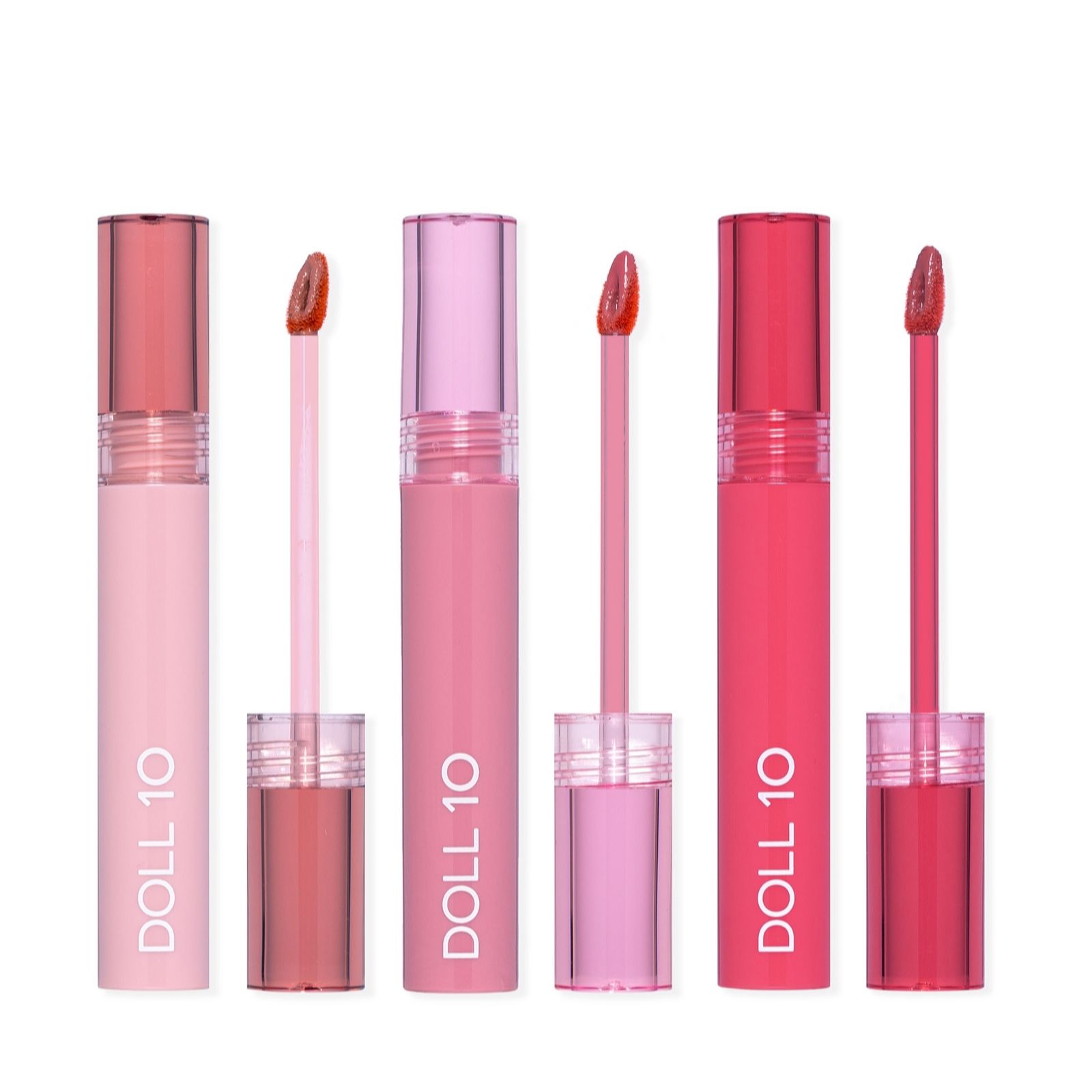 Doll 10 Indelible Kiss Peptide Plumping Satin Lip Stain Trio