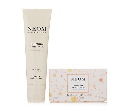 Neom Happiness Hand Care Soap and Hand Balm Duo