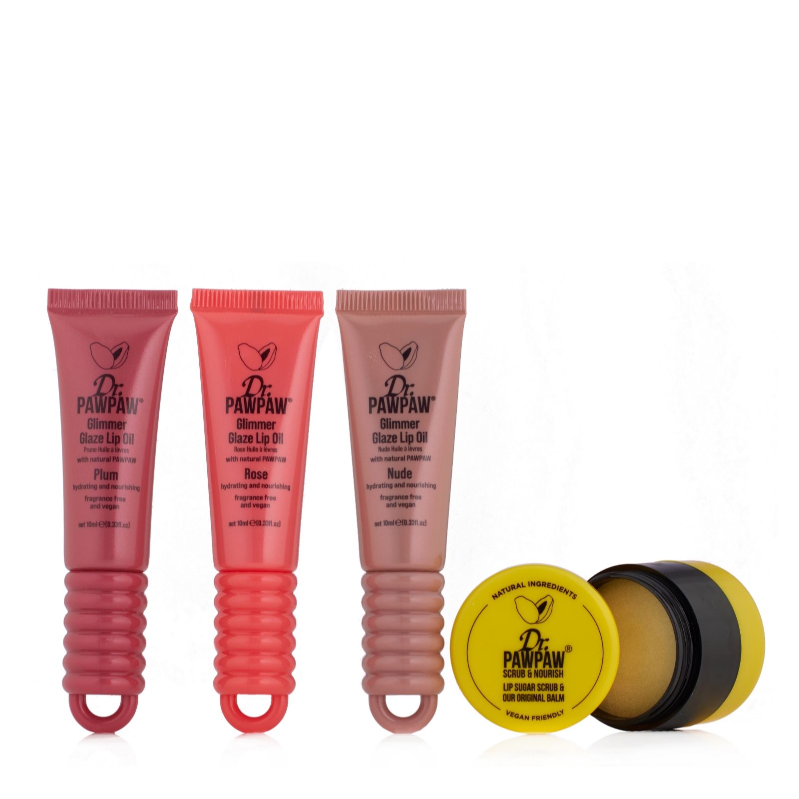 Dr. Paw Paw Glimmer Glaze & Scrub 4 Piece Collection