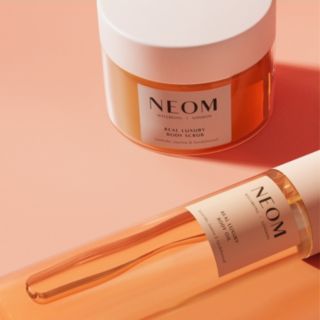 NEOM Wellbeing Real Luxury Body Scrub & Body Oil Duo