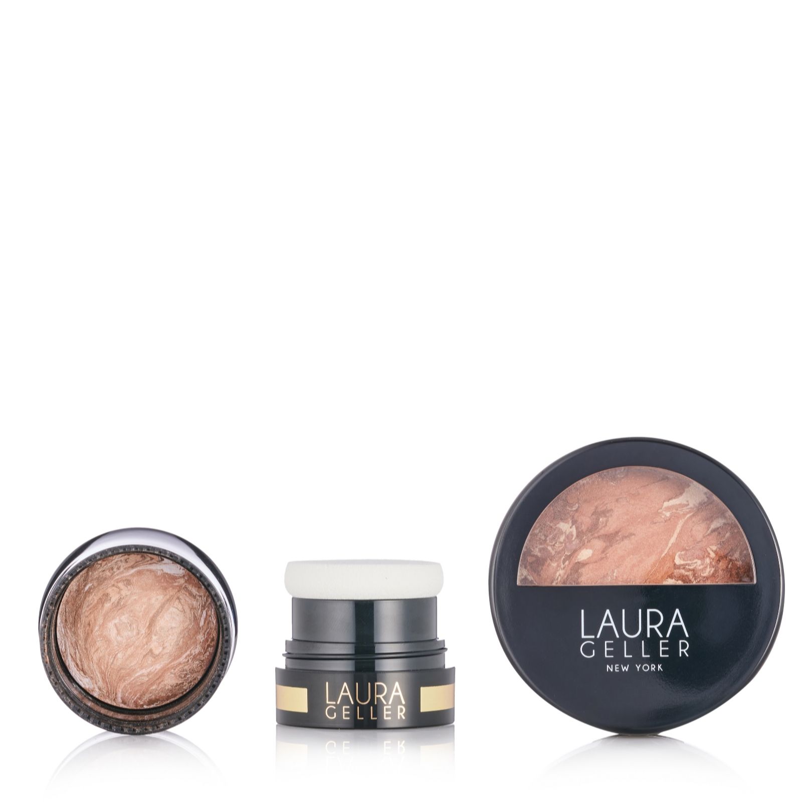 Laura Geller Bronze-n-brighten Full Size With Baked To Go Travel Size 