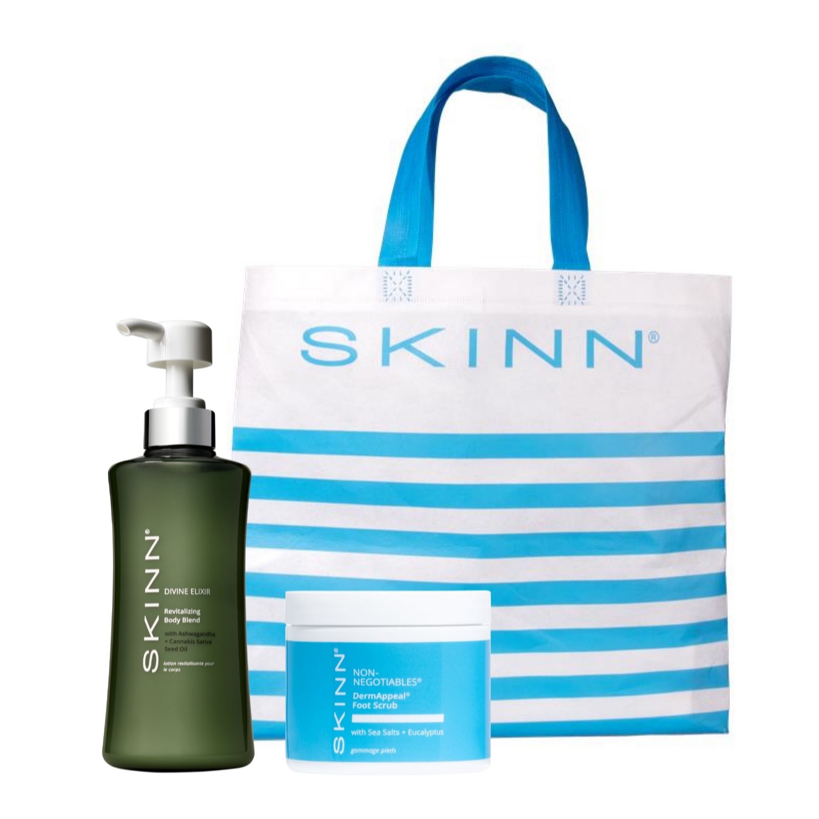 SKINN Head to Toe Peeling & Moisturise Set
