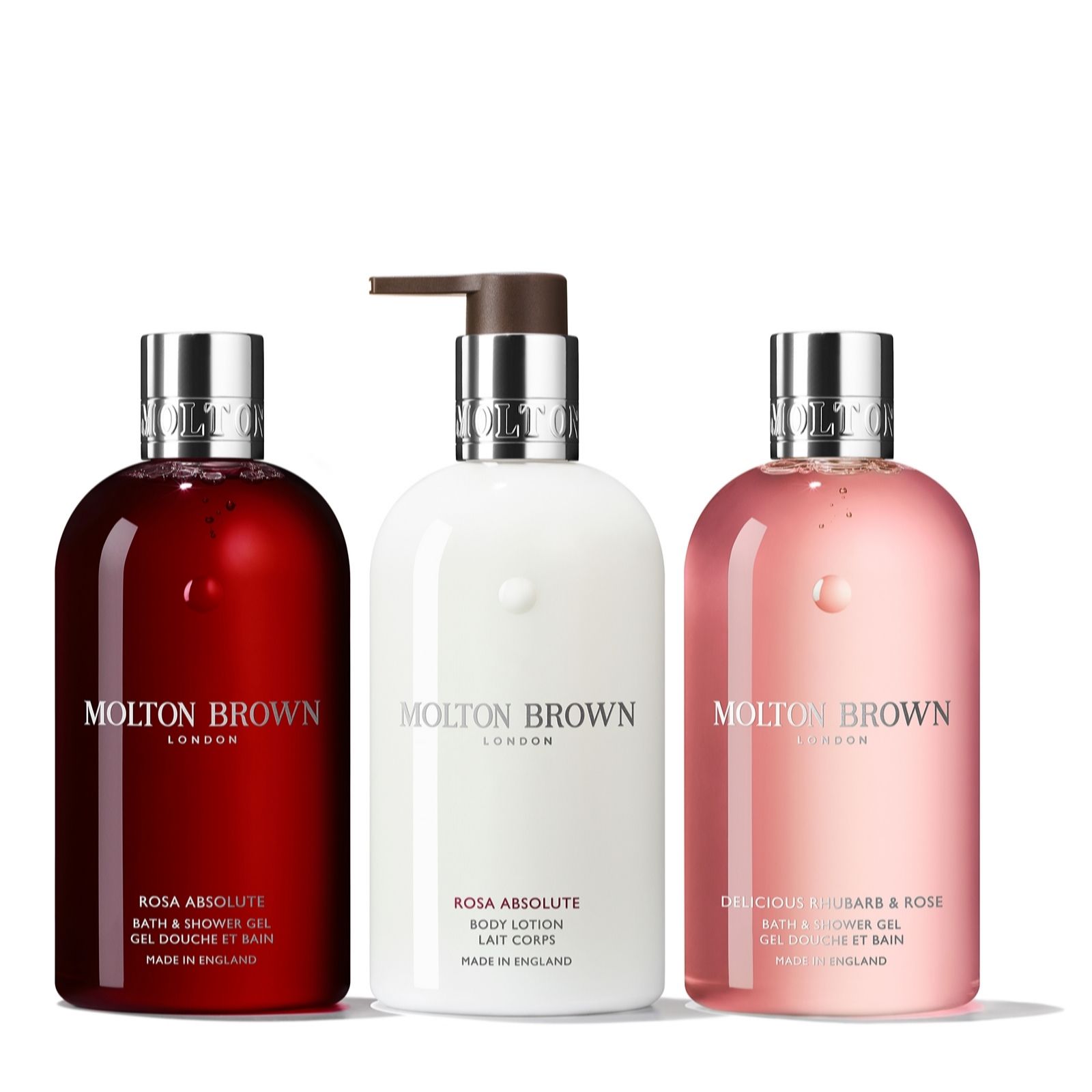 Molton Brown Rosa and Rhubarb Body Trio