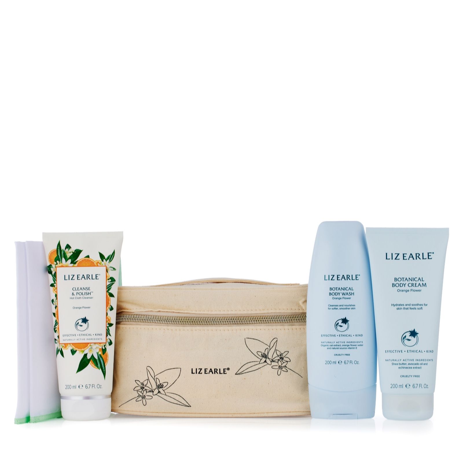 Liz Earle Orange Flower Spring Gift Face & Body Collection