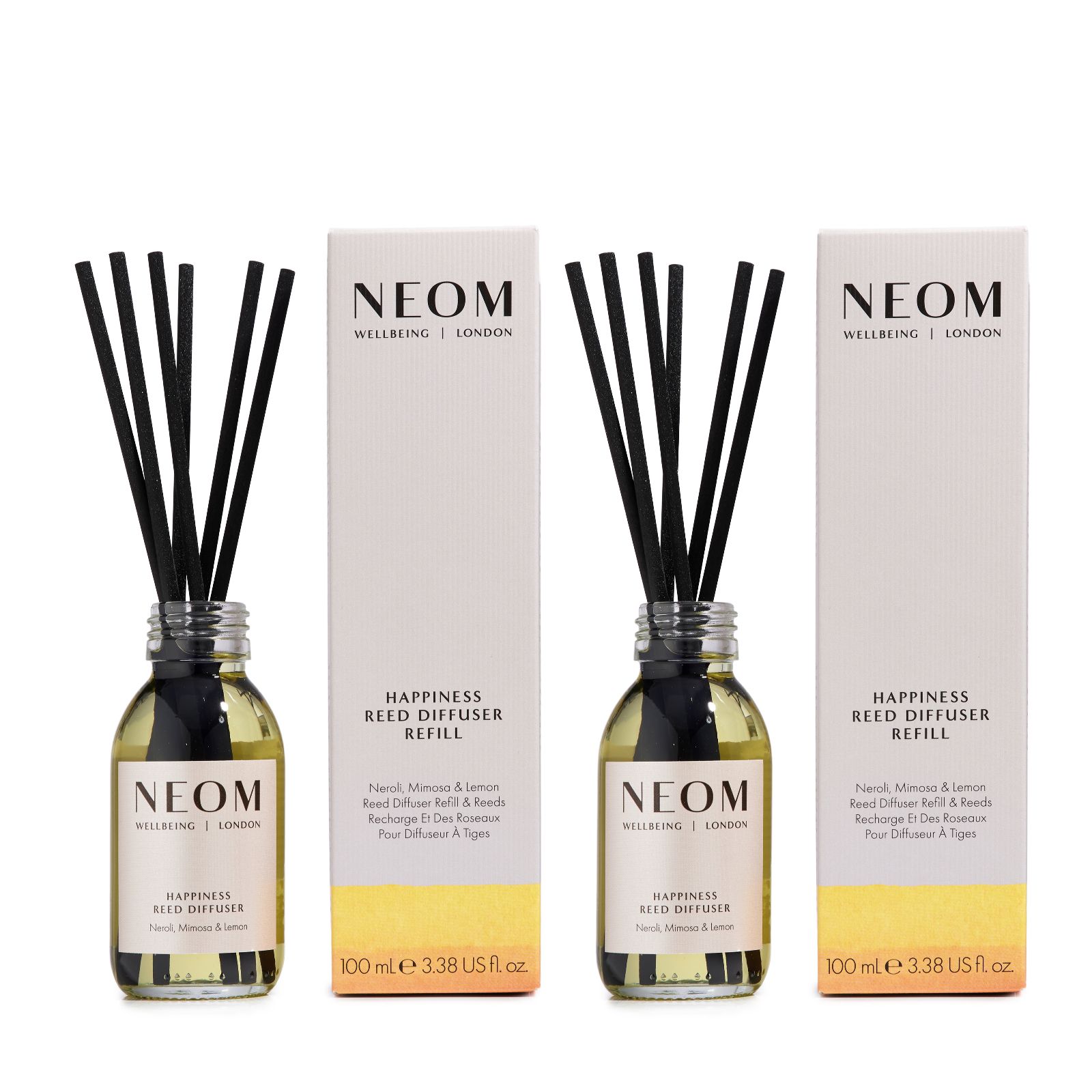 NEOM Wellbeing Reed Diffuser Refill Duo