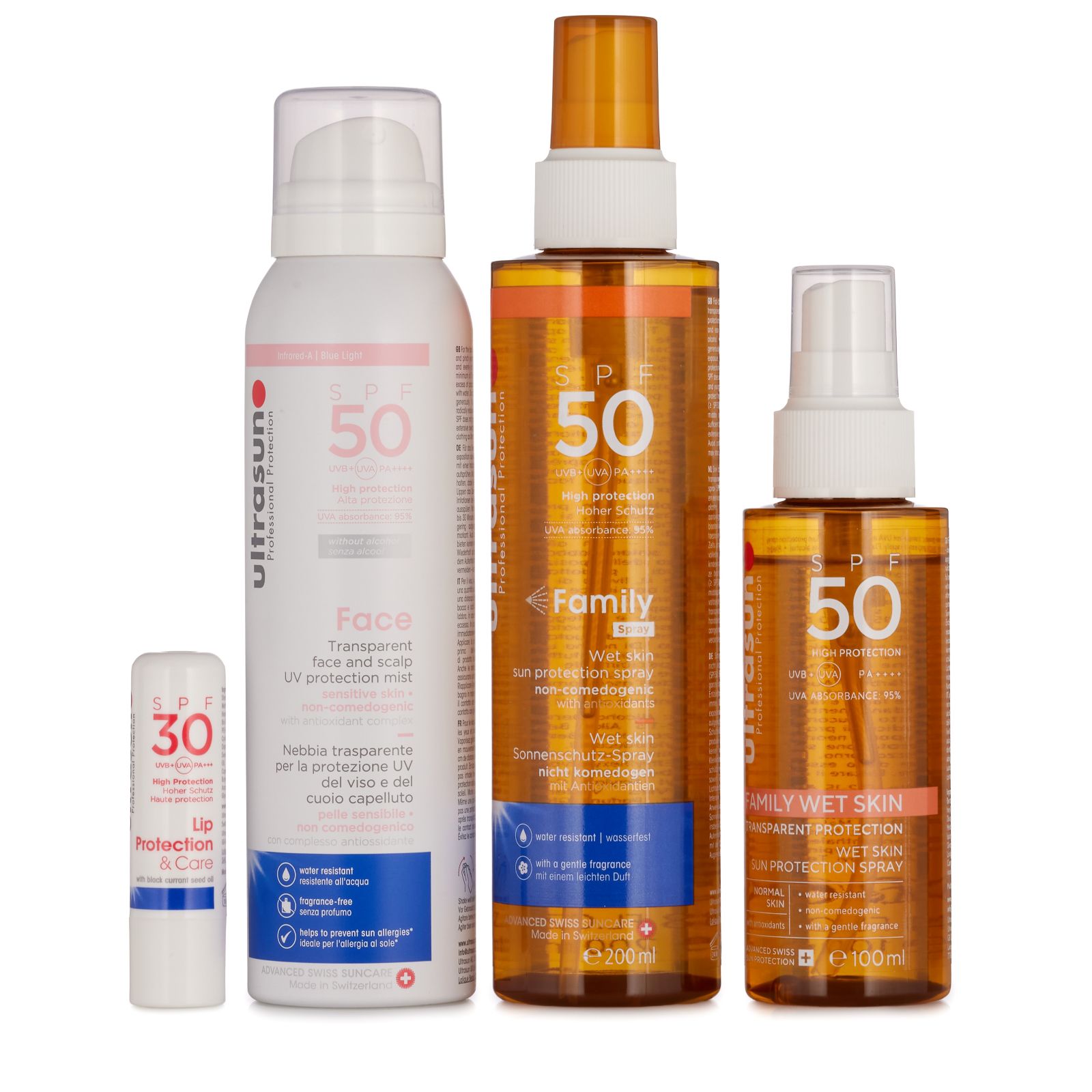 Ultrasun Sun Protection 4 Piece Home & Away Spray Collection
