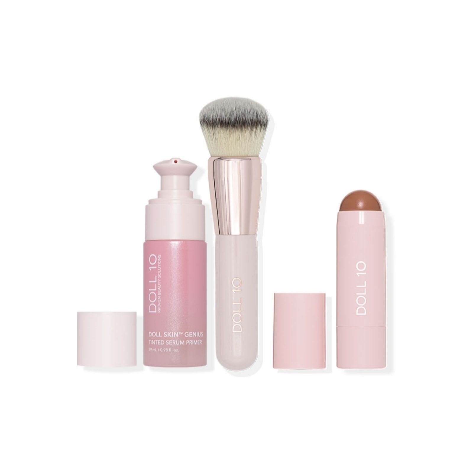 Doll 10 Tinted Serum Primer & Multi-Tasker Stick with Brush