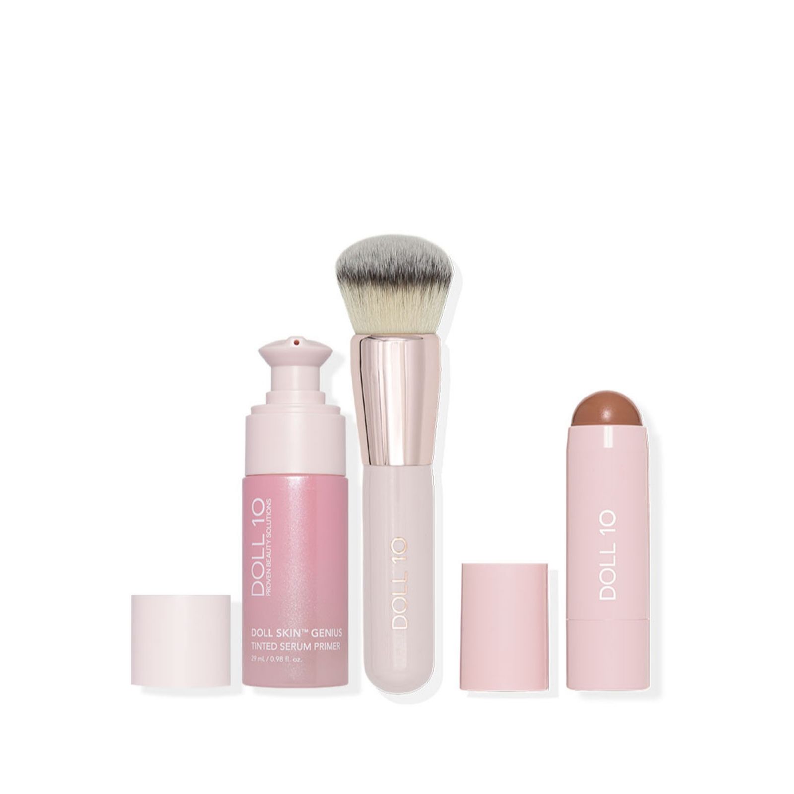 Doll 10 Tinted Serum Primer & Multi-Tasker Stick with Brush
