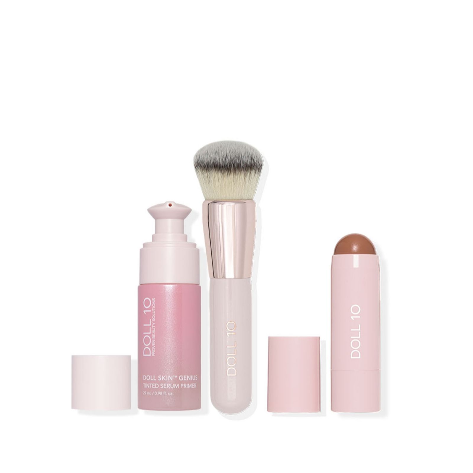 Doll 10 Tinted Serum Primer & Multi-Tasker Stick with Brush