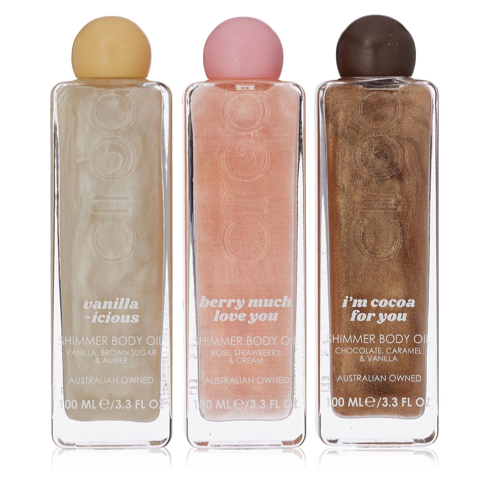 Ciroa Shimmer Body Oil 100ml Trio