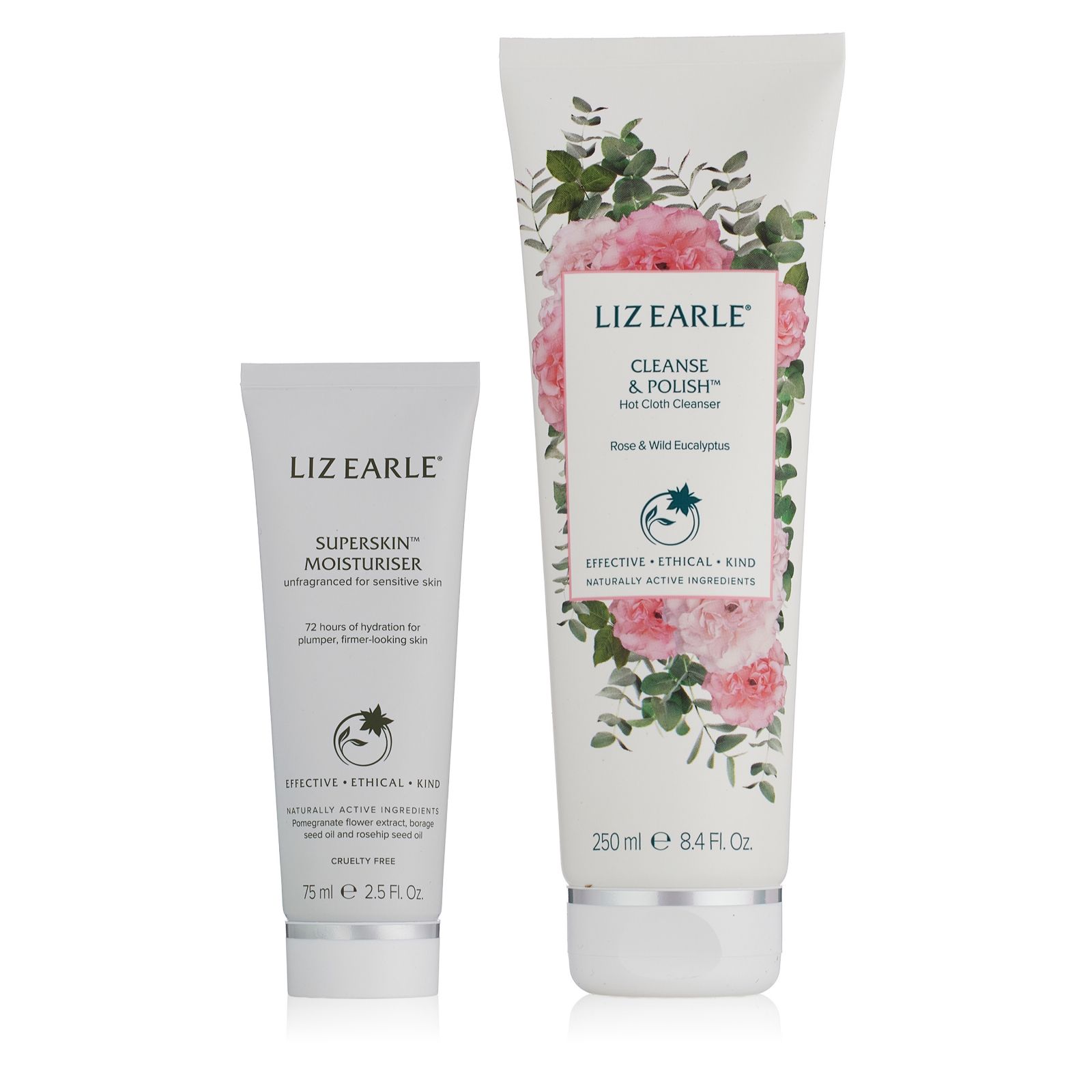 Liz Earle Cleanse & Polish Rose & Wild Eucalyptus Collection