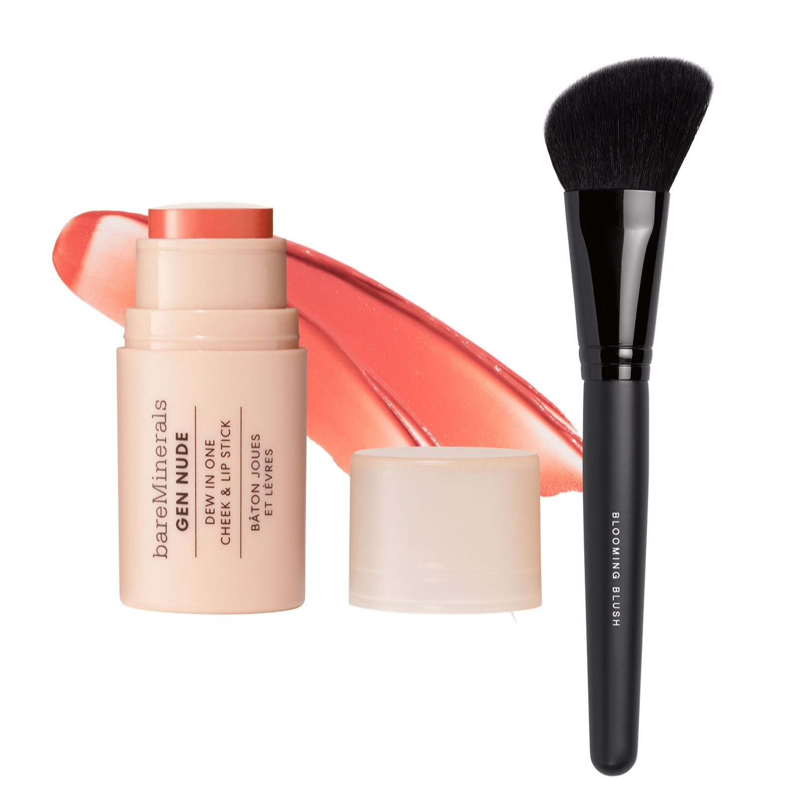 bareMinerals Gen Nude Cheek & Lip Stick & Brush