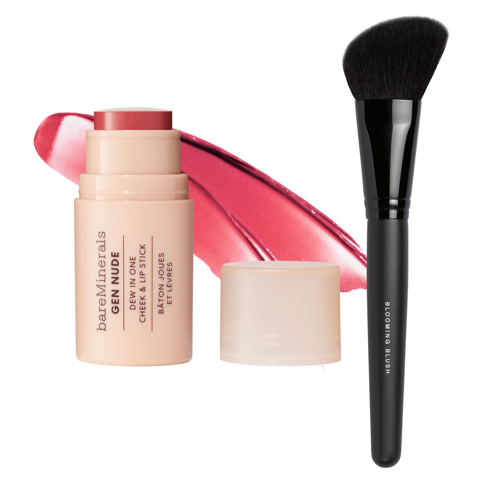 bareMinerals Gen Nude Cheek & Lip Stick & Brush