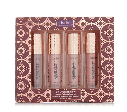 Tarte 4 Piece Gift Wrapped Glow Maneater Cheek Plump Collection