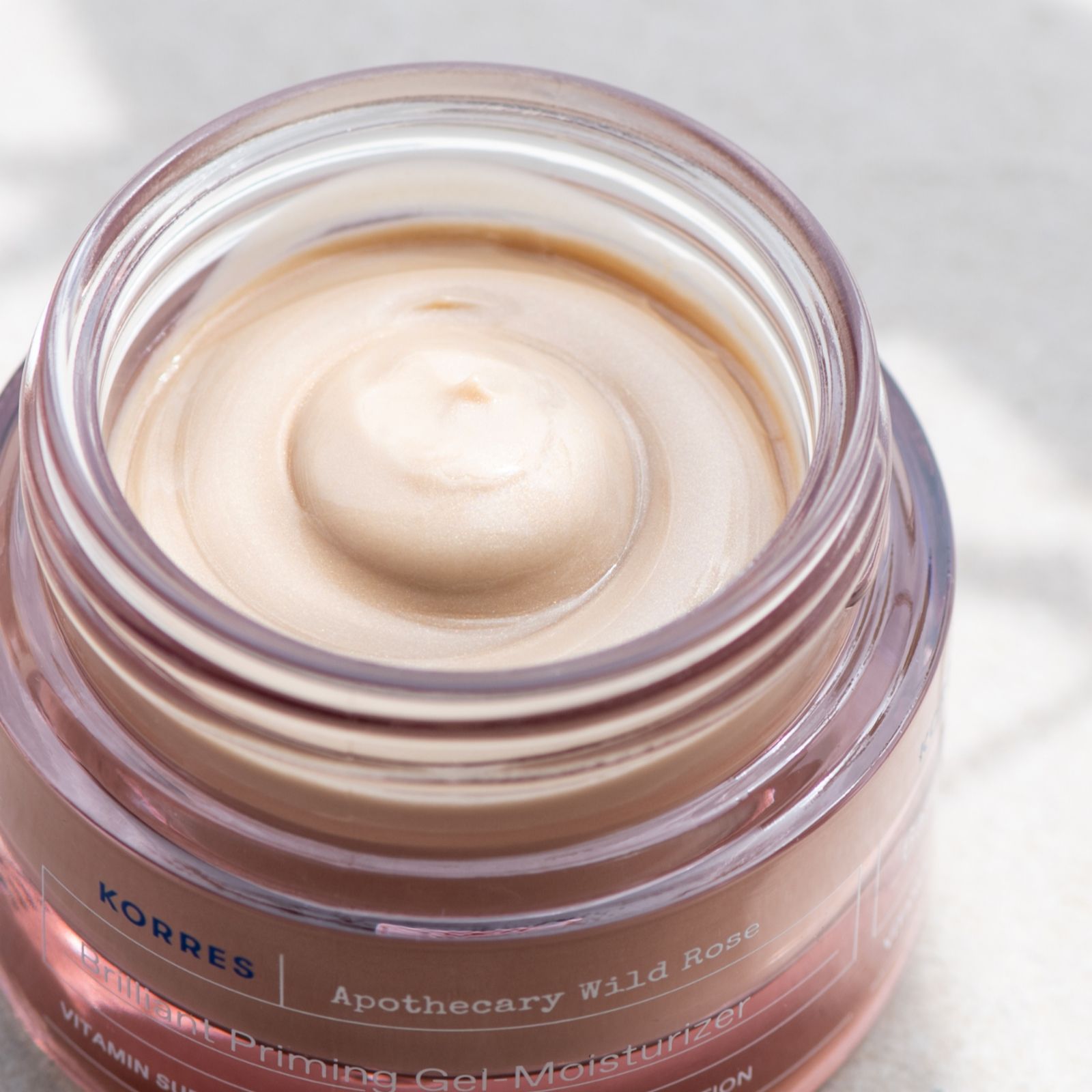 Korres Apothecary Wild Rose Brilliant Priming GelMoisturiser 40ml QVC UK