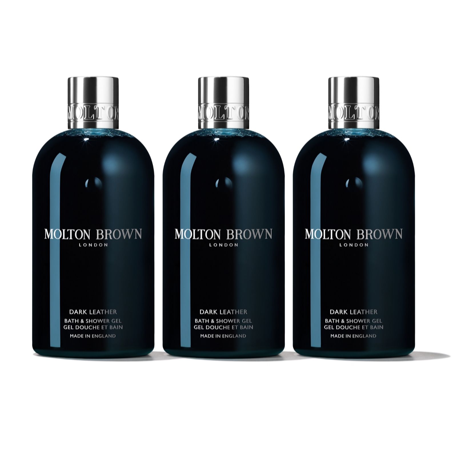 Molton Brown Dark Leather Body Wash Trio