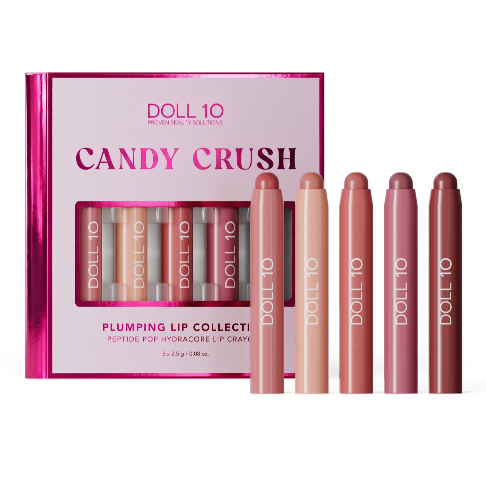 Doll 10 Peptide Pop Hydracore Lip 5 Piece Collection