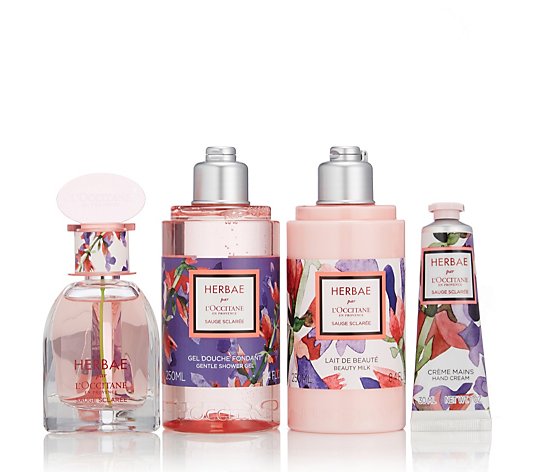 L'Occitane Herbae Clary Sage 4 Piece Gift of Fragrance Collection