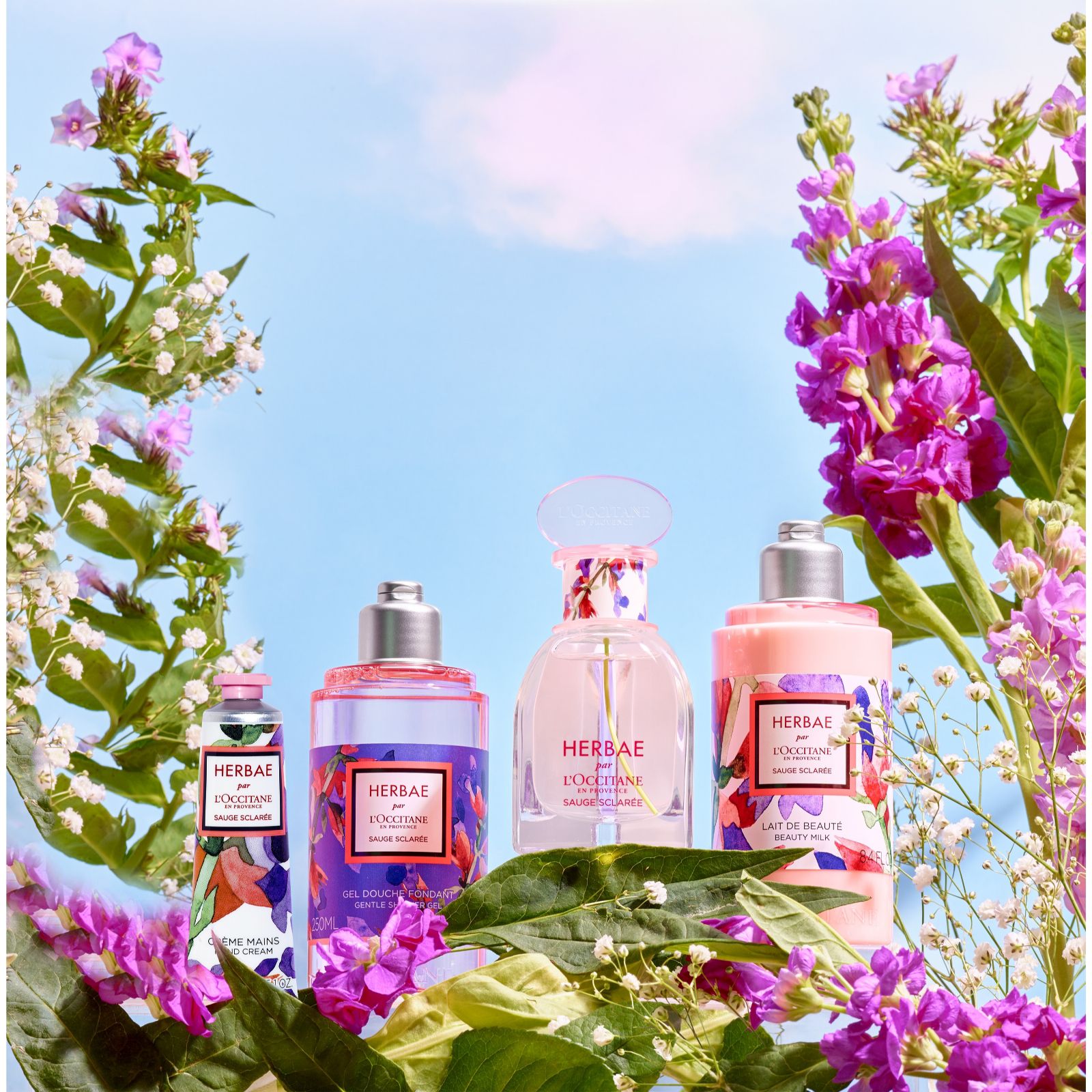 L'Occitane Herbae Clary Sage 4 Piece Gift of Fragrance Collection - QVC UK