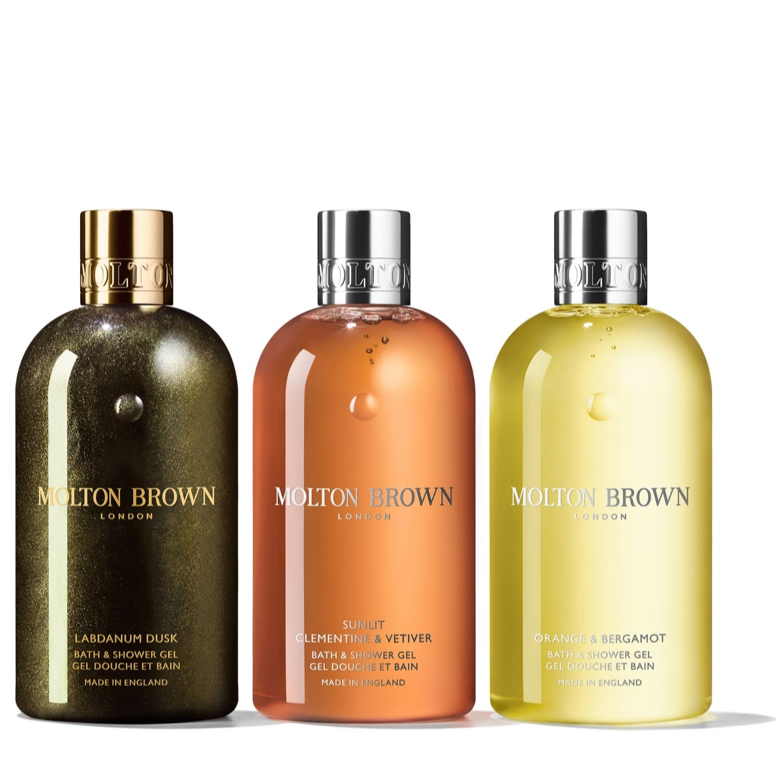 Molton Brown 3 Piece Woody and Citrus Body Wash Collection